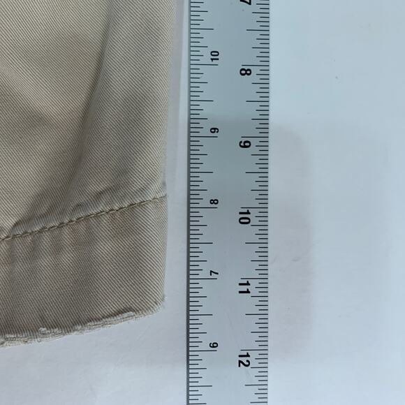 American Eagle Outfitters 34 Vintage Mens Cargo Short Khaki 11" Distressed - Picture 7 of 9